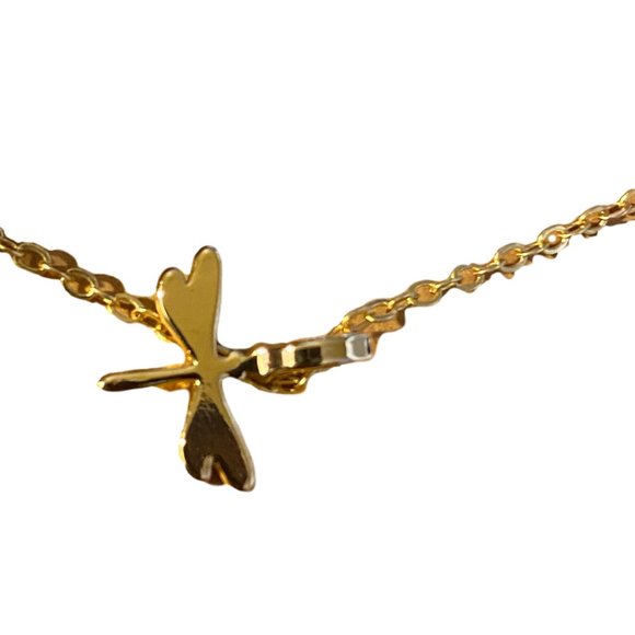 Dragonfly gold necklace - Picture 5 of 7